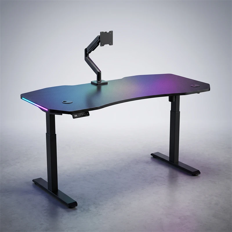 Corner Gaming Desk Height Adjustable